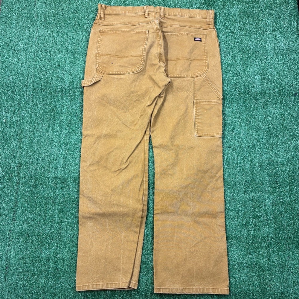 Y2K Baggy Dickies Tan Canvas Carpenter Pants